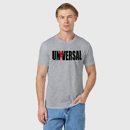 Мужская футболка Universal bodybilding / Меланж – фото 3