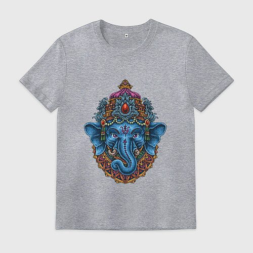 Мужская футболка Древняя Ганеша / Меланж – фото 1