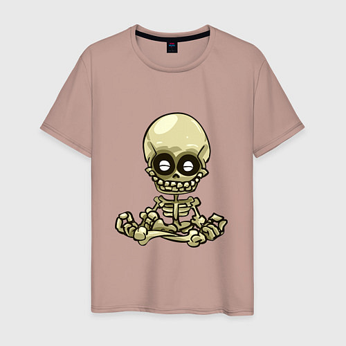 Мужская футболка Медитация / Пыльно-розовый – фото 1