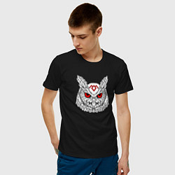 Футболка хлопковая мужская Owl: Twin Peaks, цвет: черный — фото 2