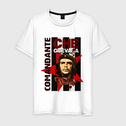 Футболка хлопковая мужская Comandante, цвет: белый