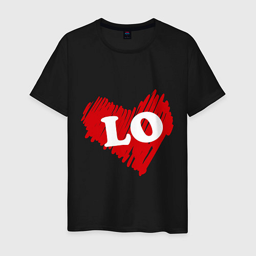 Мужская футболка Love (мужская) / Черный – фото 1
