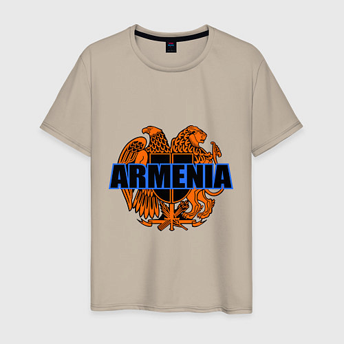 Мужская футболка Армения / Миндальный – фото 1