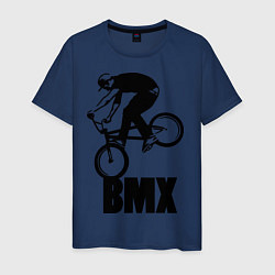 Футболка хлопковая мужская BMX 3, цвет: тёмно-синий