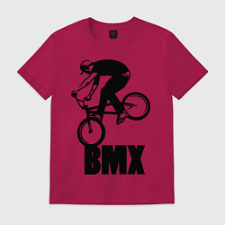 Футболка хлопковая мужская BMX 3, цвет: маджента