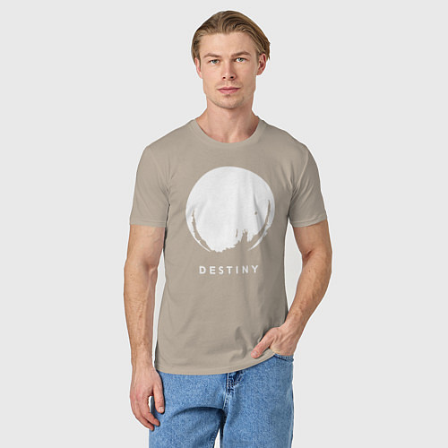 Мужская футболка Destiny Planet / Миндальный – фото 3