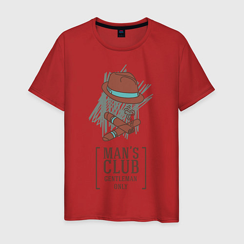 Мужская футболка Man`s club / Красный – фото 1