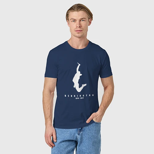 Мужская футболка Bennington: 1967-2017 / Тёмно-синий – фото 3