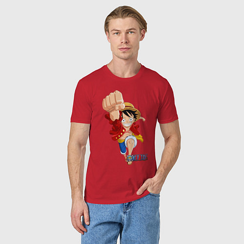Мужская футболка Ван-Пис / Красный – фото 3