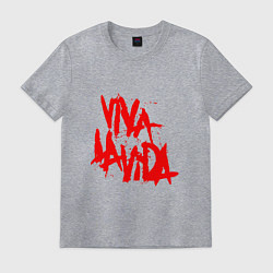 Футболка хлопковая мужская Viva La Vida, цвет: меланж