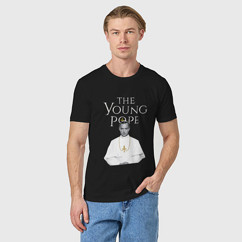 Мужская футболка The Young Pope / Черный – фото 3