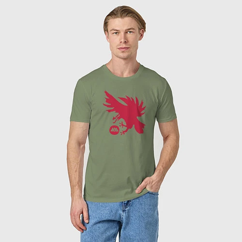 Мужская футболка Warlock Eagle / Авокадо – фото 3
