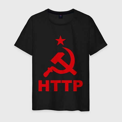 Мужская футболка HTTP СССР / Черный – фото 1