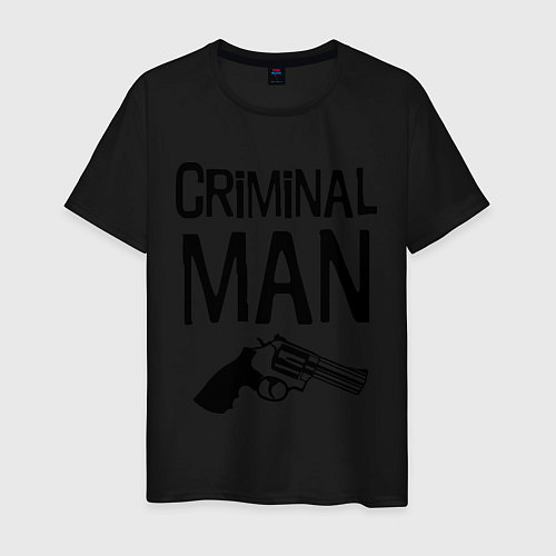 Мужская футболка Criminal man / Черный – фото 1