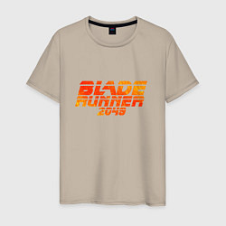 Футболка хлопковая мужская Blade Runner 2049, цвет: миндальный