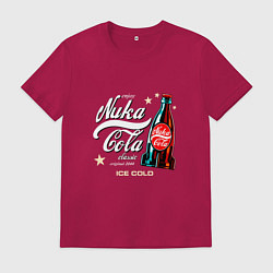 Футболка хлопковая мужская Nuka-Cola Enjoy, цвет: маджента