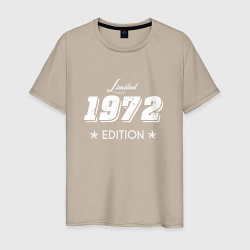 Мужская футболка Limited Edition 1972 / Миндальный – фото 1