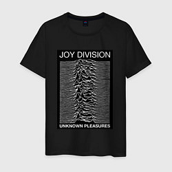 Футболка хлопковая мужская Joy Division: Unknown Pleasures, цвет: черный