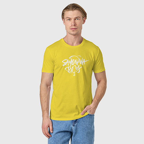 Мужская футболка Sayonara Boy / Желтый – фото 3