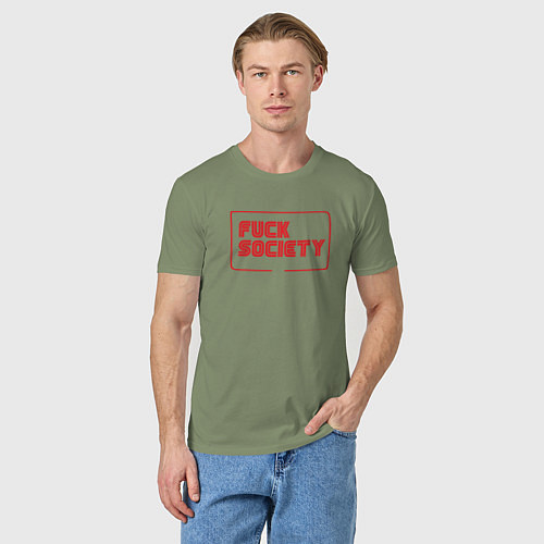 Мужская футболка F Society / Авокадо – фото 3