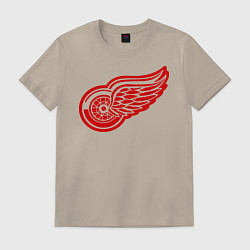 Футболка хлопковая мужская Detroit Red Wings: Pavel Datsyuk, цвет: миндальный
