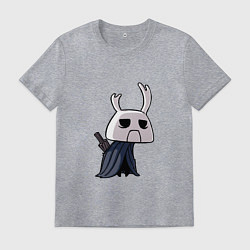Футболка хлопковая мужская Hollow Knight, цвет: меланж
