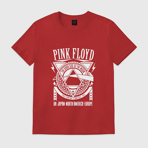 Мужская футболка Pink Floyd / Красный – фото 1