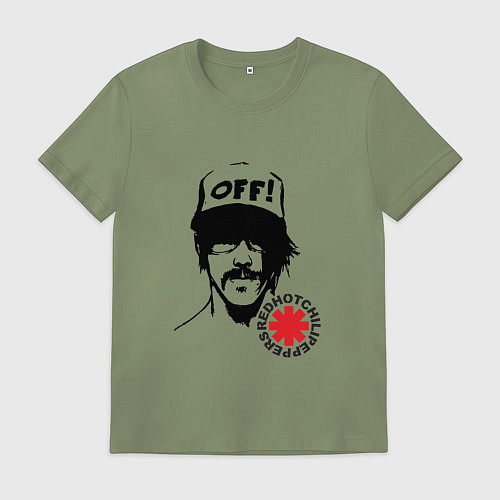 Мужская футболка Red Hot Chili Peppers: Off / Авокадо – фото 1