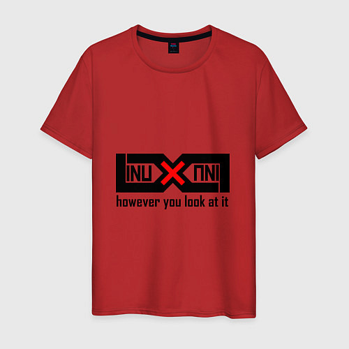 Мужская футболка Linux как ни крути / Красный – фото 1