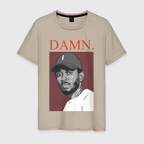 Мужская футболка Kendrick Lamar: DAMN / Миндальный – фото 1