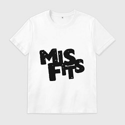 Футболка хлопковая мужская Misfits, цвет: белый