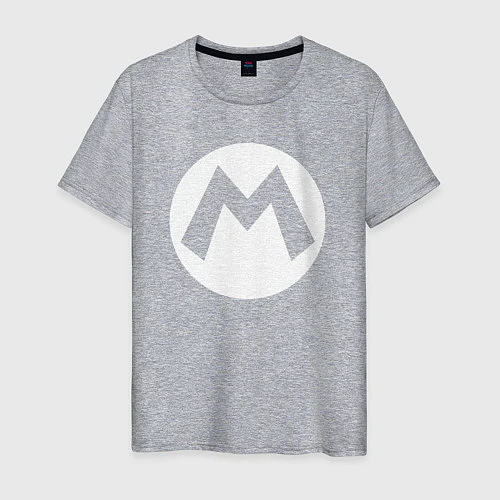 Мужская футболка Символ Марио / Меланж – фото 1