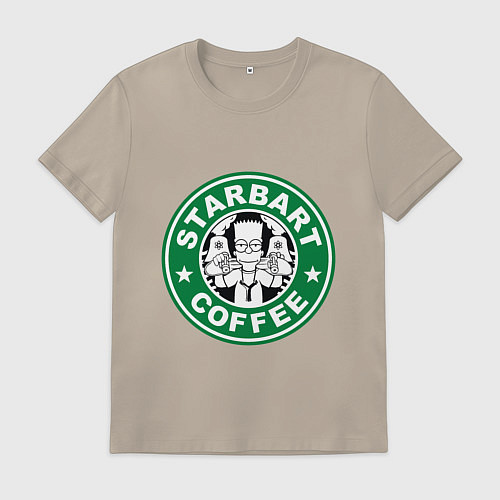 Мужская футболка Starbart / Миндальный – фото 1