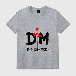 Футболка хлопковая мужская Depeche Mode Rose, цвет: меланж