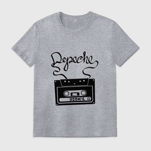 Мужская футболка Depeche Mode: Tape / Меланж – фото 1