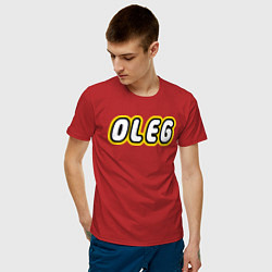 Футболка хлопковая мужская Oleg, цвет: красный — фото 2
