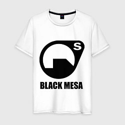 Футболка хлопковая мужская HL: Black mesa, цвет: белый