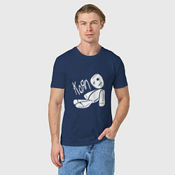 Футболка хлопковая мужская Korn Toy, цвет: тёмно-синий — фото 2