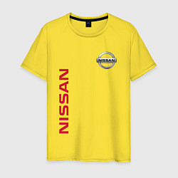 Футболка хлопковая мужская Nissan Style, цвет: желтый