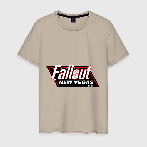 Мужская футболка Fallout: New Vegas / Миндальный – фото 1
