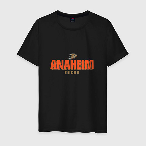 Мужская футболка Anaheim Ducks / Черный – фото 1