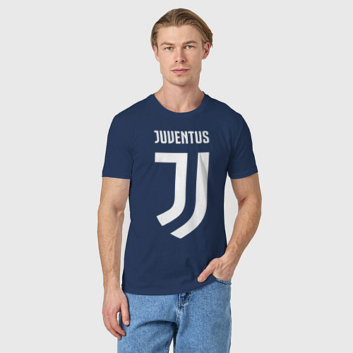 Мужская футболка FC Juventus / Тёмно-синий – фото 3