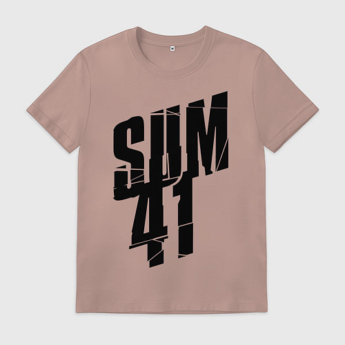 Мужская футболка Sum Forty One / Пыльно-розовый – фото 1