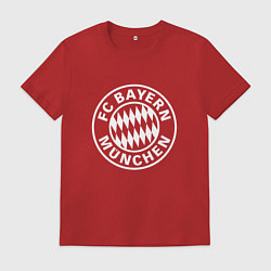 Футболка хлопковая мужская FC Bayern Munchen, цвет: красный