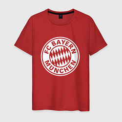 Футболка хлопковая мужская FC Bayern Munchen, цвет: красный