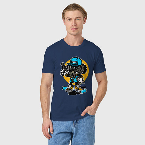 Мужская футболка Street Savage / Тёмно-синий – фото 3
