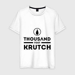 Футболка хлопковая мужская Thousand Foot Krutch, цвет: белый