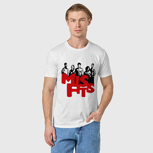 Мужская футболка Misfits Peoples / Белый – фото 3