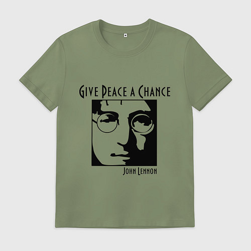 Мужская футболка Give Peace a Chance / Авокадо – фото 1