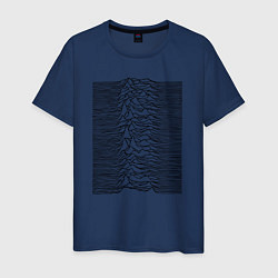 Футболка хлопковая мужская Unknown Pleasures, цвет: тёмно-синий